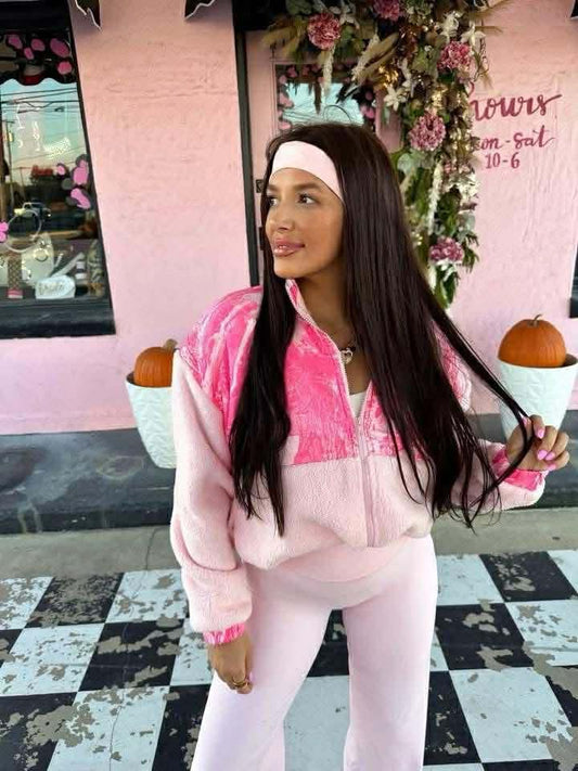 Pink sherpa