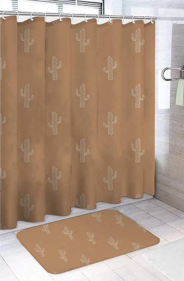 cactus shower curtain