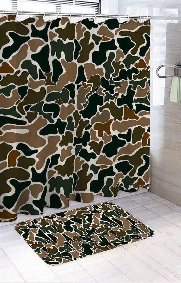 Camo shower curtain