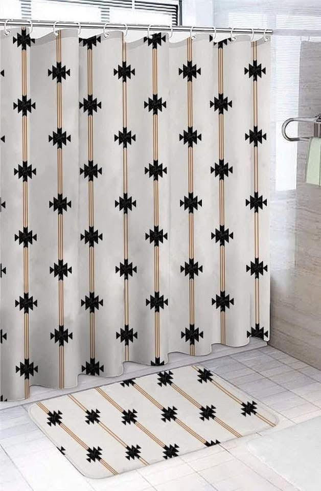 aztec shower curtain