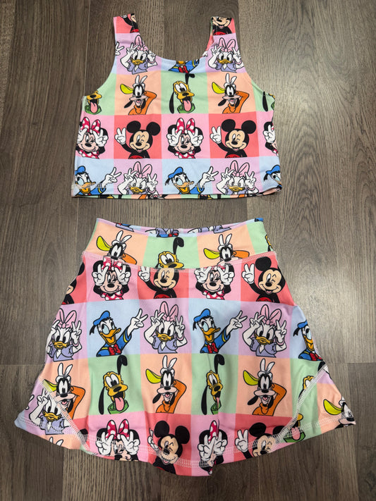 Athletic skorts set
