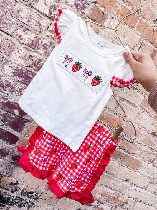 strawberry bow set
